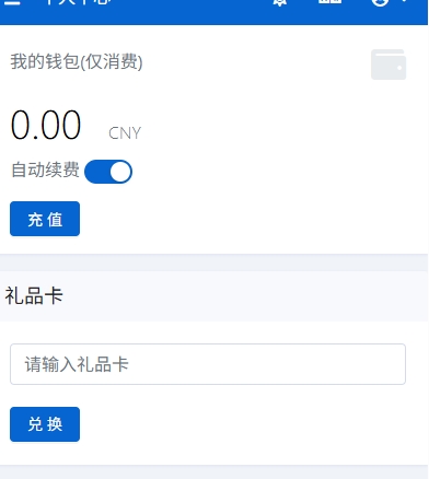 兑换码界面